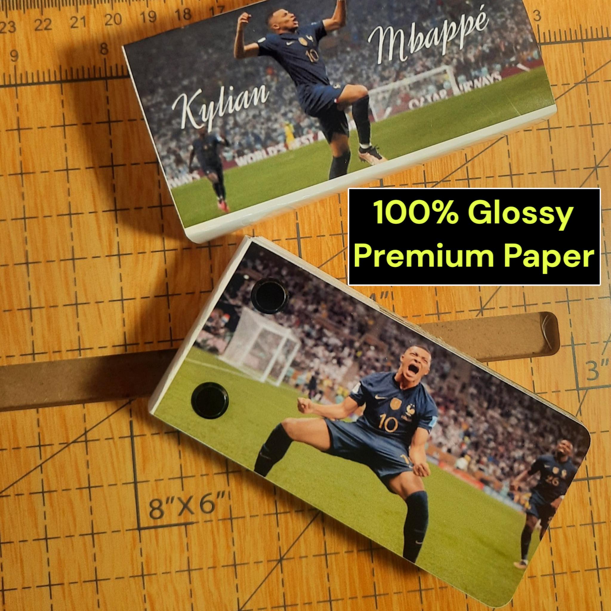 Mbappe Hat-Trick Flipbook – 2022 World Cup Final vs Argentina – Animated Soccer Collectible – Customizable Gift