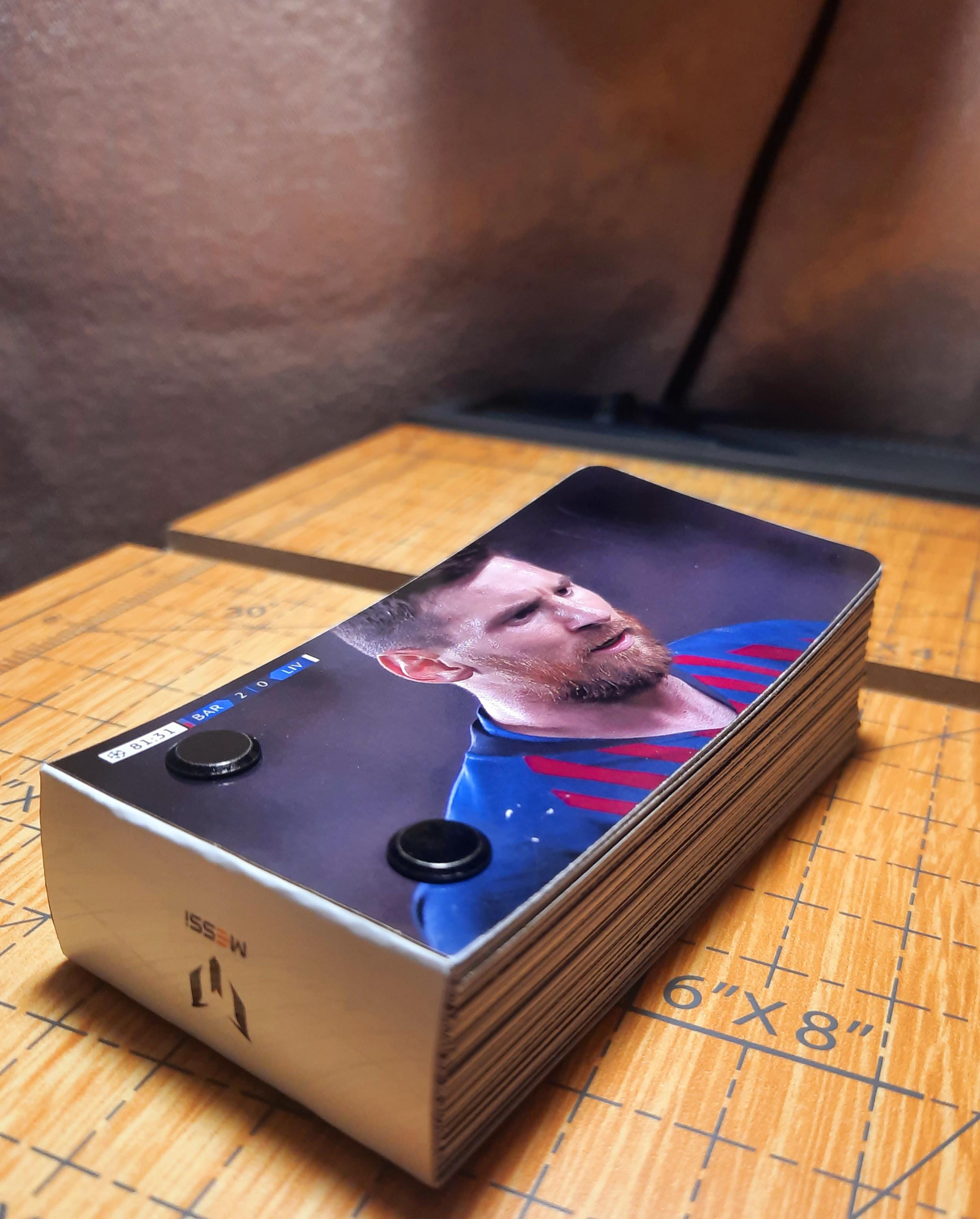 Lionel Messi Flipbook - Iconic Free Kick vs Liverpool - Champions League Masterpiece - Perfect Gift for Messi Fans