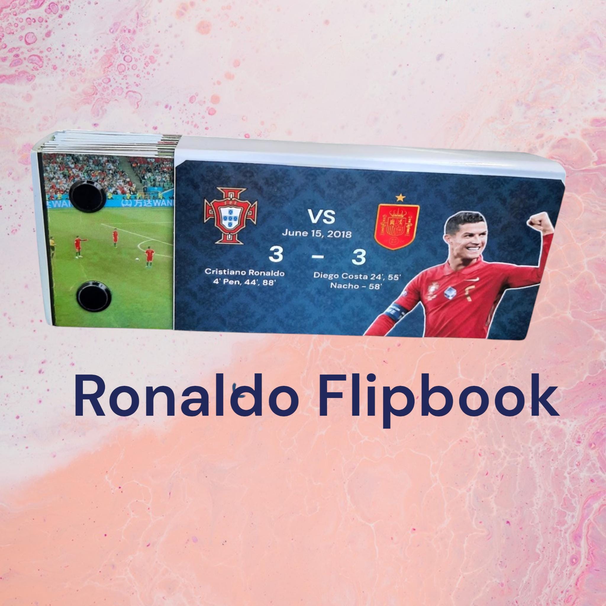 CR7 Cristiano Ronaldo Free Kick Flipbook: Portugal vs. Spain