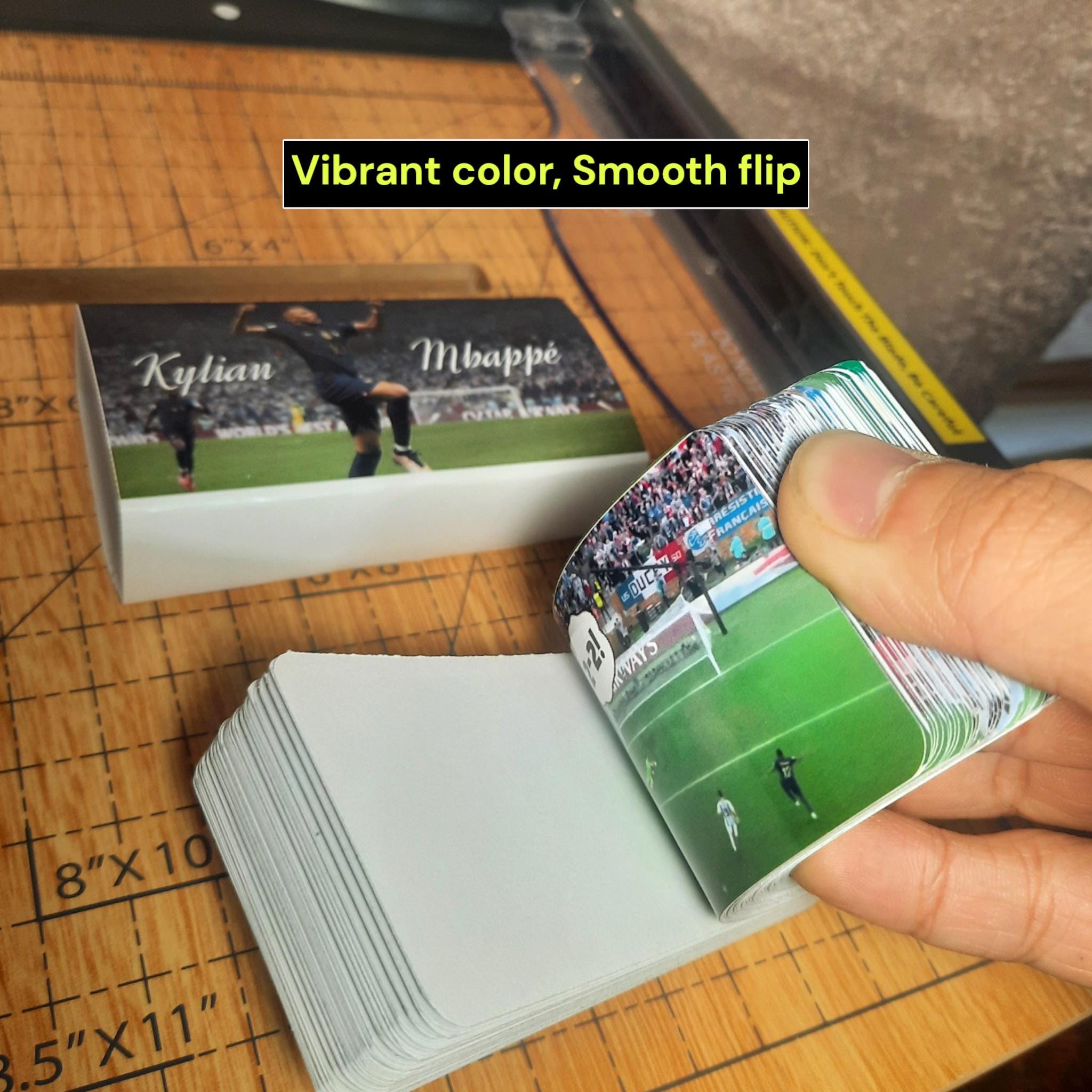 Mbappe Hat-Trick Flipbook – 2022 World Cup Final vs Argentina – Animated Soccer Collectible – Customizable Gift