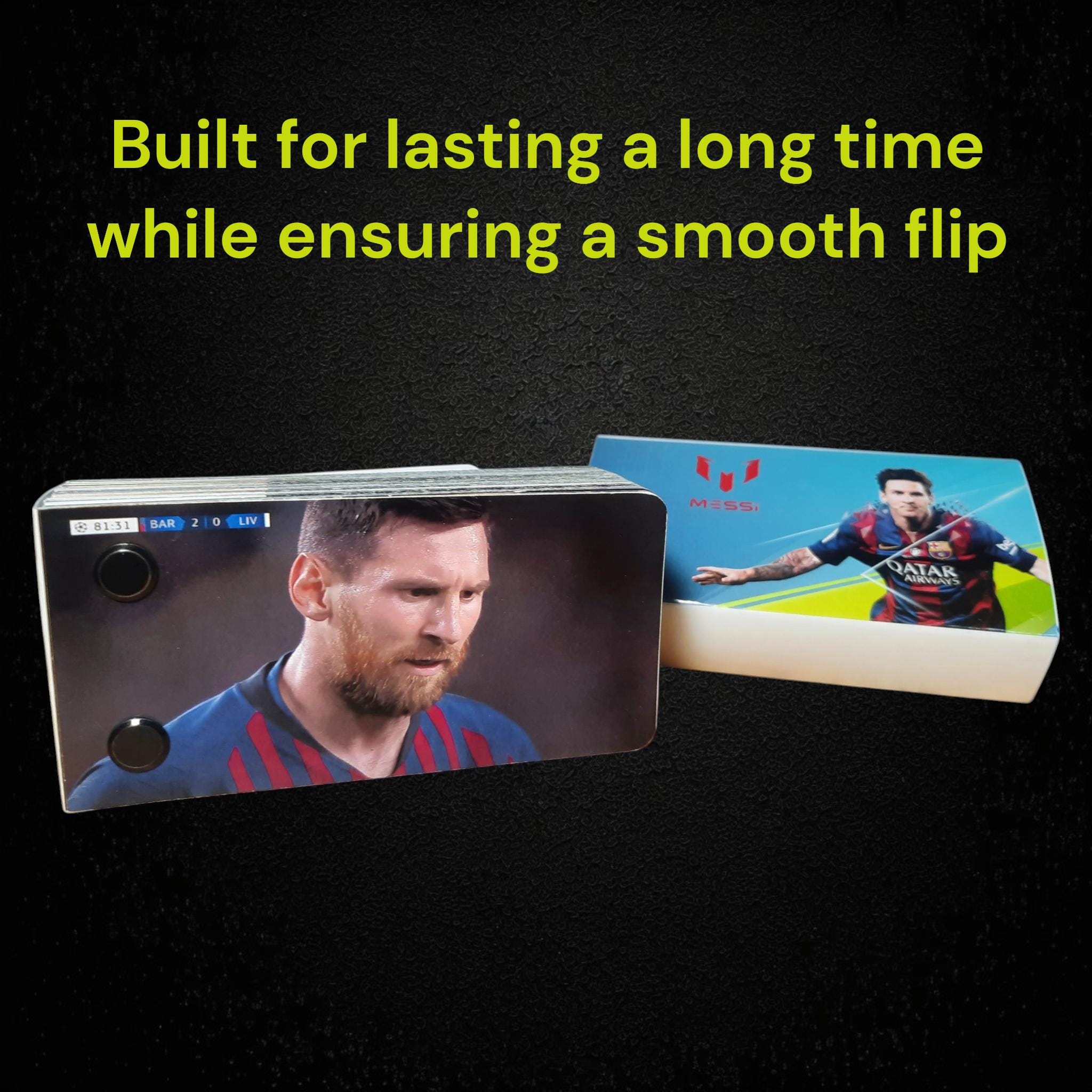 Lionel Messi Flipbook - Iconic Free Kick vs Liverpool - Champions League Masterpiece - Perfect Gift for Messi Fans