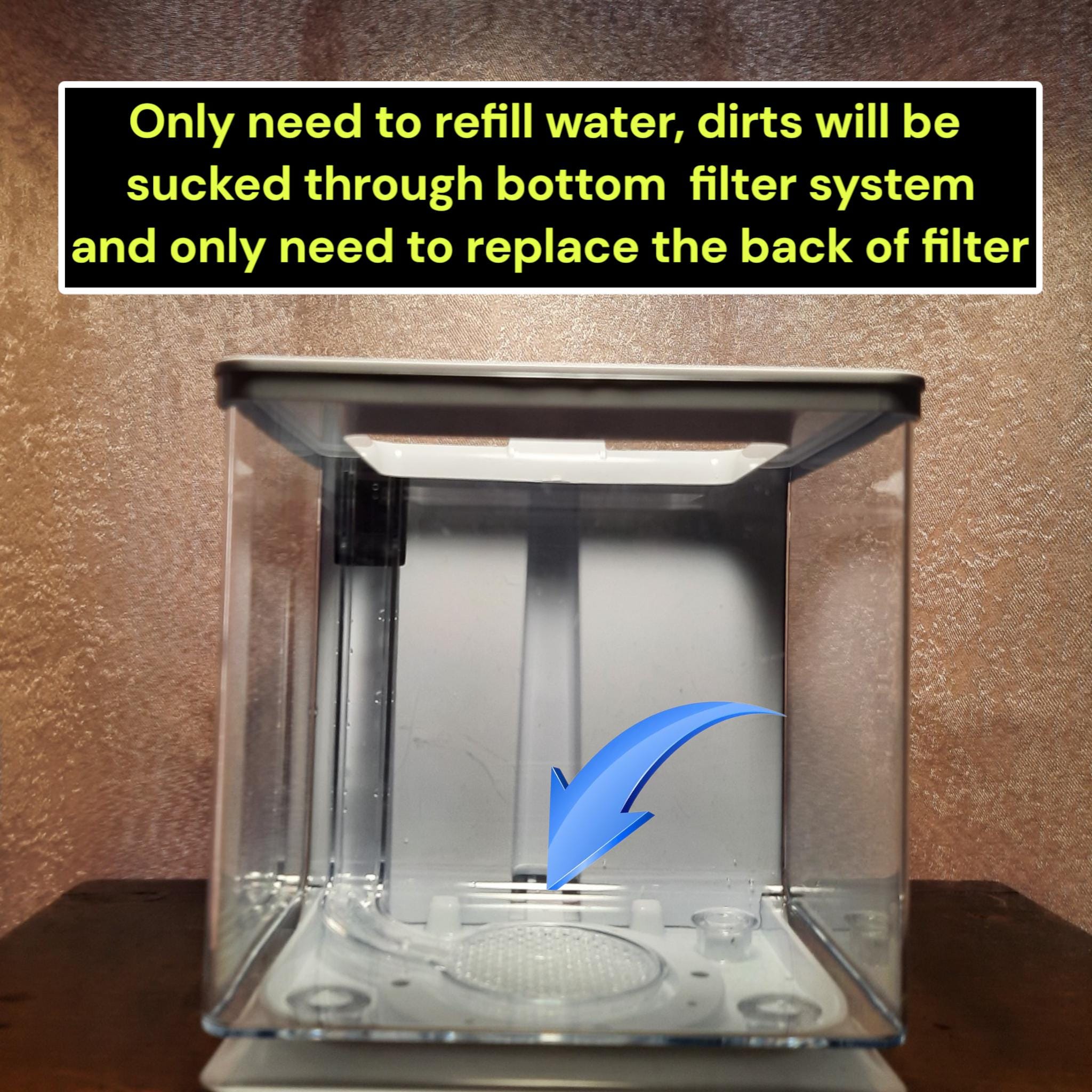 Minimalist Betta Tank with Built-in Filtration System | Just Add Water | No Power Required