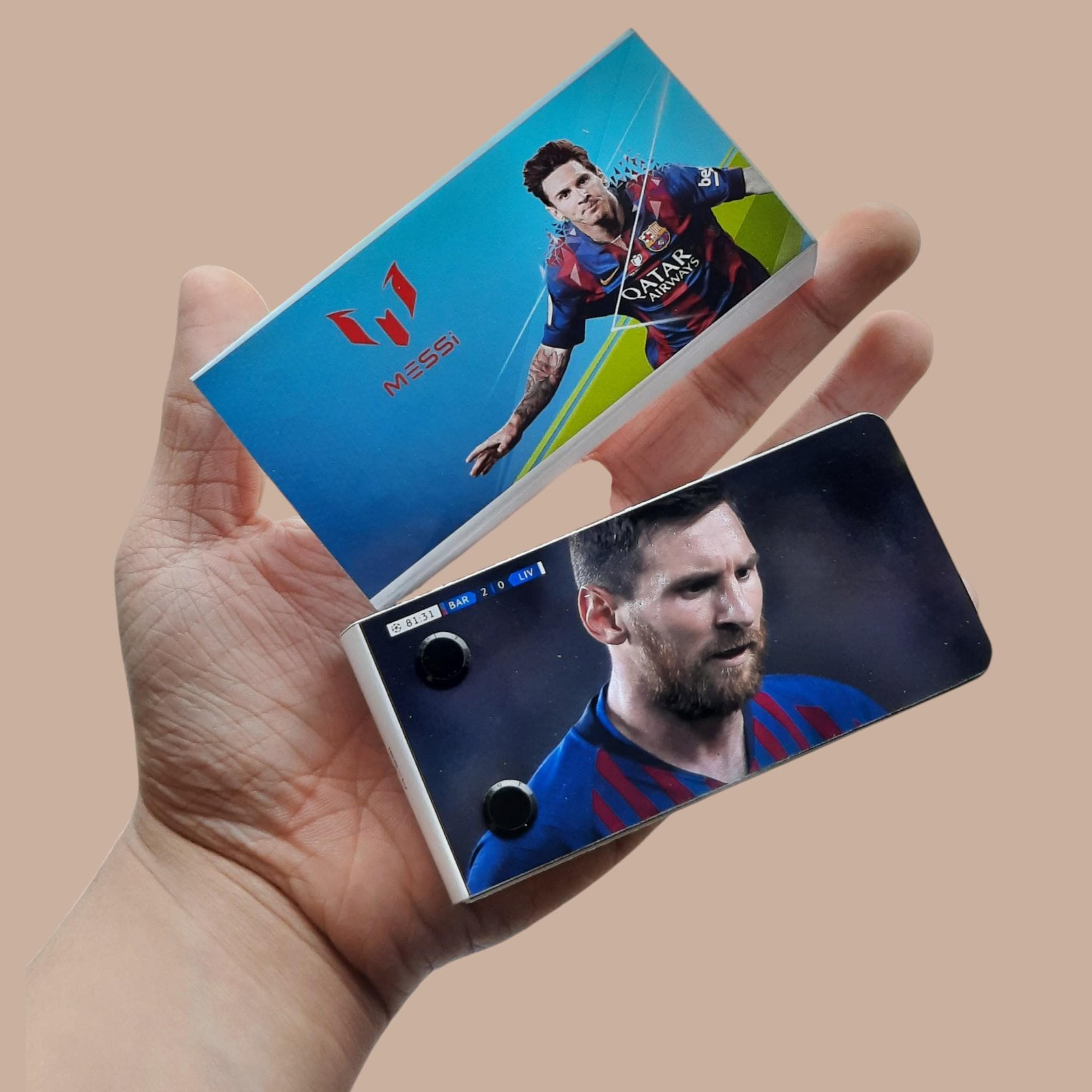 Messi Free Kick Flipbook: Champions League Liverpool - Soccer Gift
