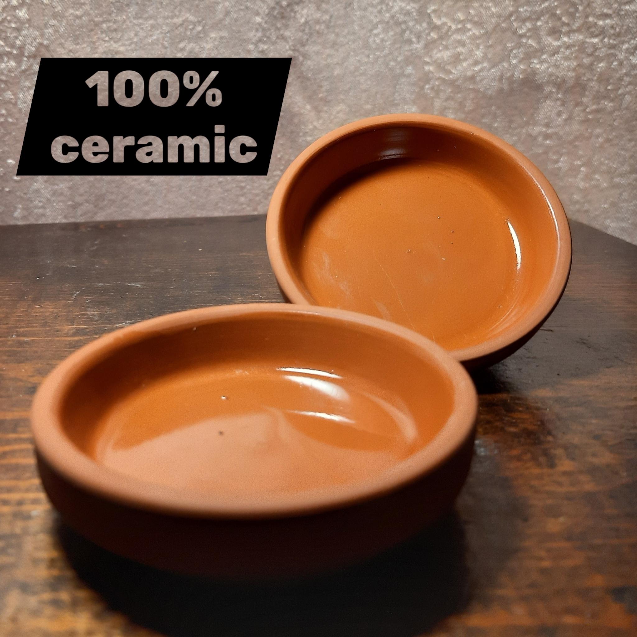 Ceramic Shrimp Feeding Dish: Terracotta Aquarium Plate for Nano Tanks