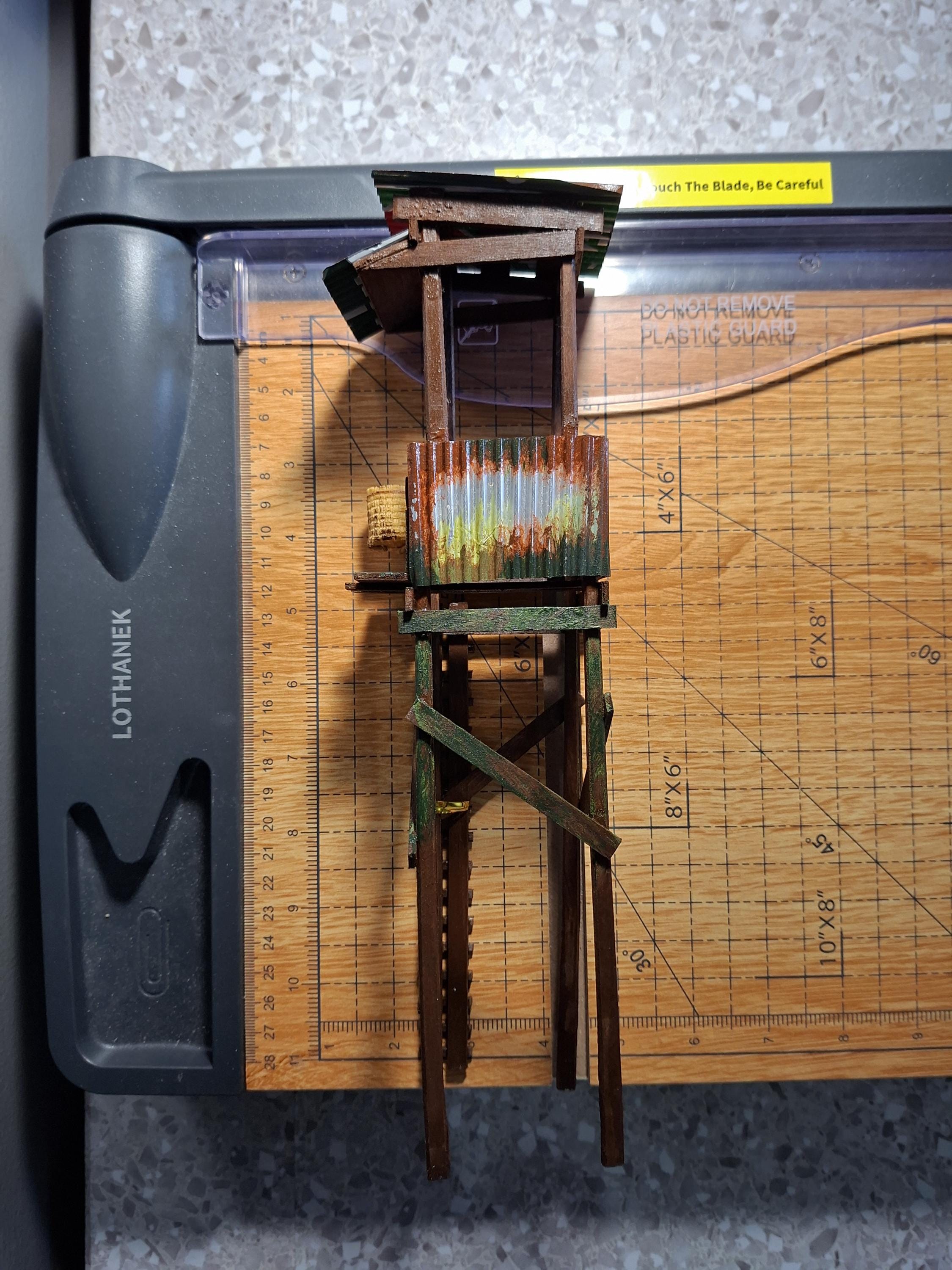 Handmade Wooden Stilt House Aquarium Decor | Fish Tanks |Terrarium Hut | Rustic Model | Minifigure Display